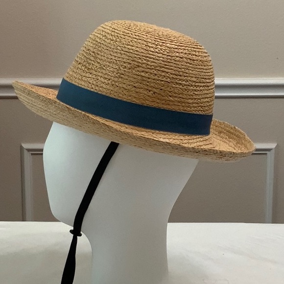 Tilley REBECCA R2 Raffia hat-Natural/Blue - Picture 9 of 13